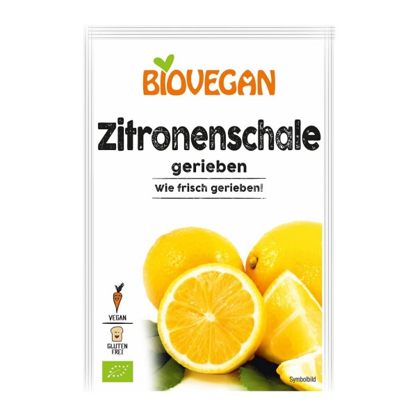 Bio Zitronenschalen gerieben (9g)