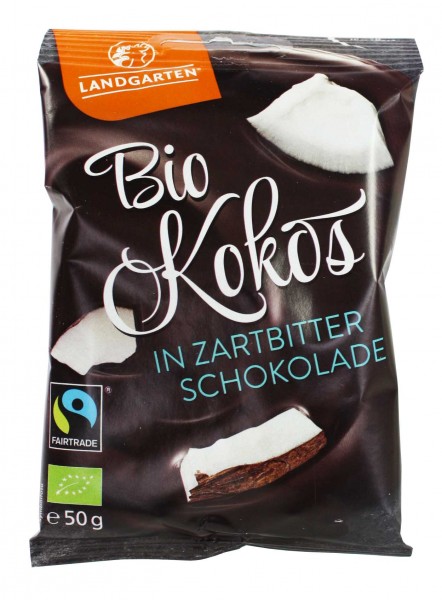 Bio Kokos in Zartbitter-Schokolade (50g)