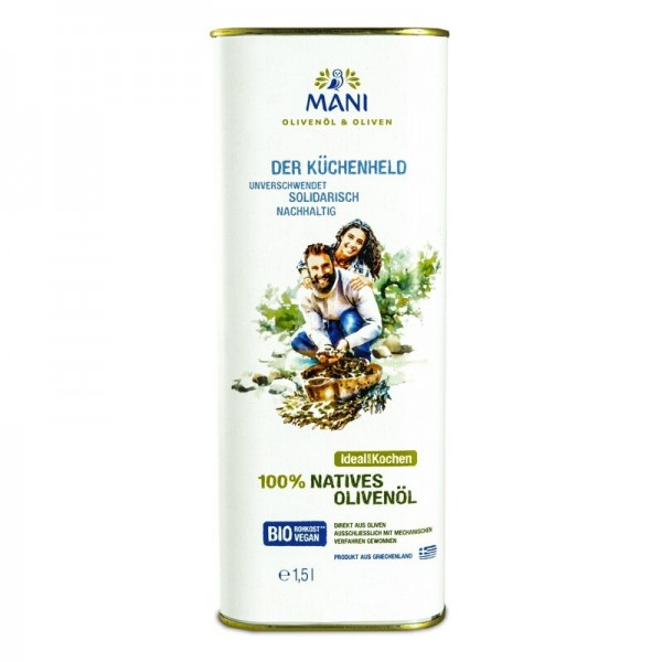 Bio Olivenöl 100% nativ Kanister (1,5L)