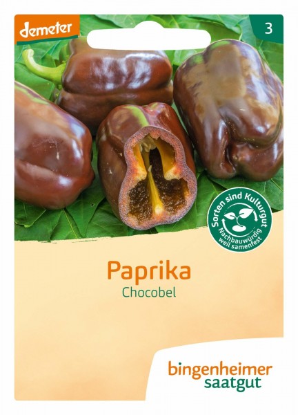 Paprika schokoladenfarbig (Bio-Saatgut)