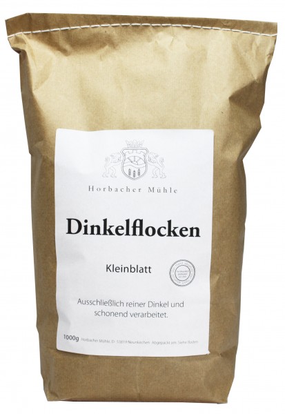 Dinkelflocken - Kleinblatt (1 kg)
